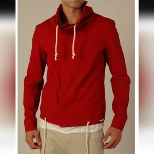 SHADES OF GREIGE NWT RED MENS WINDBREAKER SIZE MEDIUM